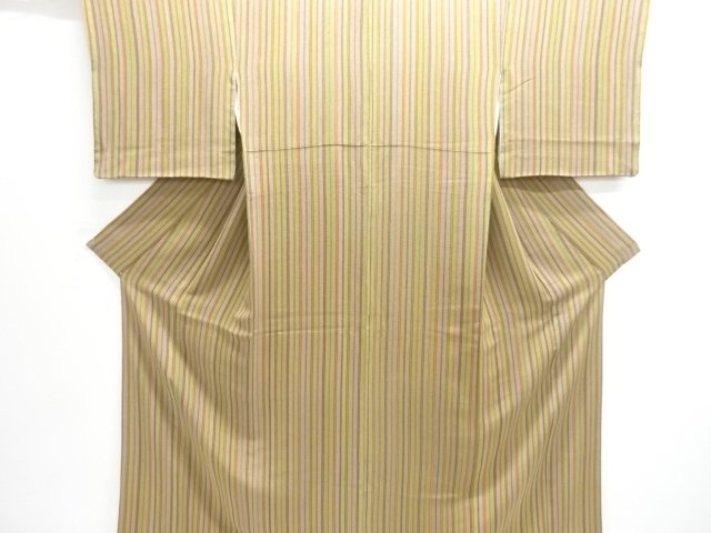 JAPANESE KIMONO / KOMON / CHIRIMEN / STRIPE 